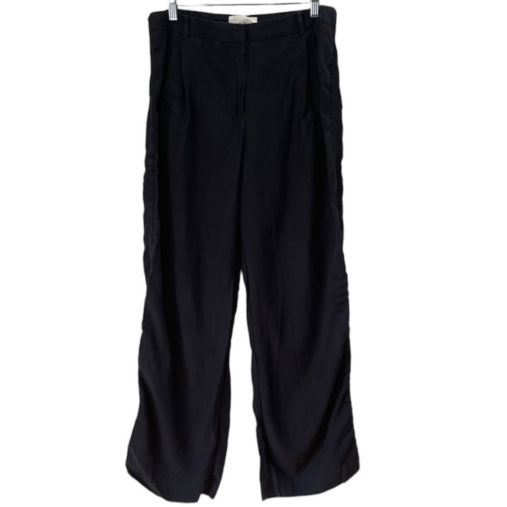 Folk Clothing Black Wide Leg Tencel Pants Size 3 US 8